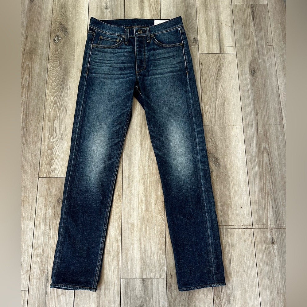 Rag & Bone Dark Wash Jeans Fit 2 Slim Denim Button Fly Mens  29 x 32